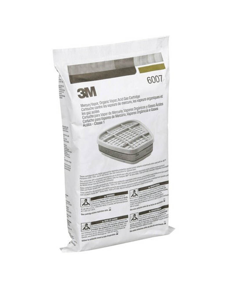 FIlter Cartridges 6007 3M Filter Cartridges 6007 For Mercury Vapor/Organic Vapor/Acid Gas - Gambar 1
