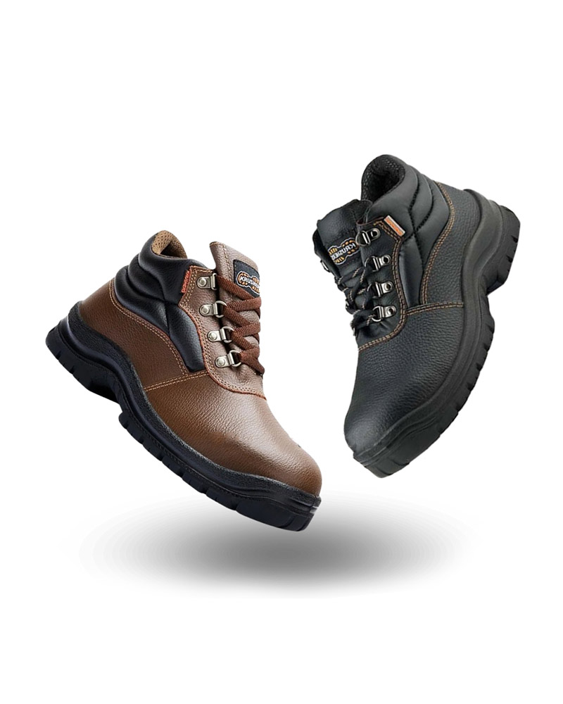 Sepatu Safety Krushers Florida Hitam Sepatu Safety Krushers Florida Brown / Black - Gambar 1